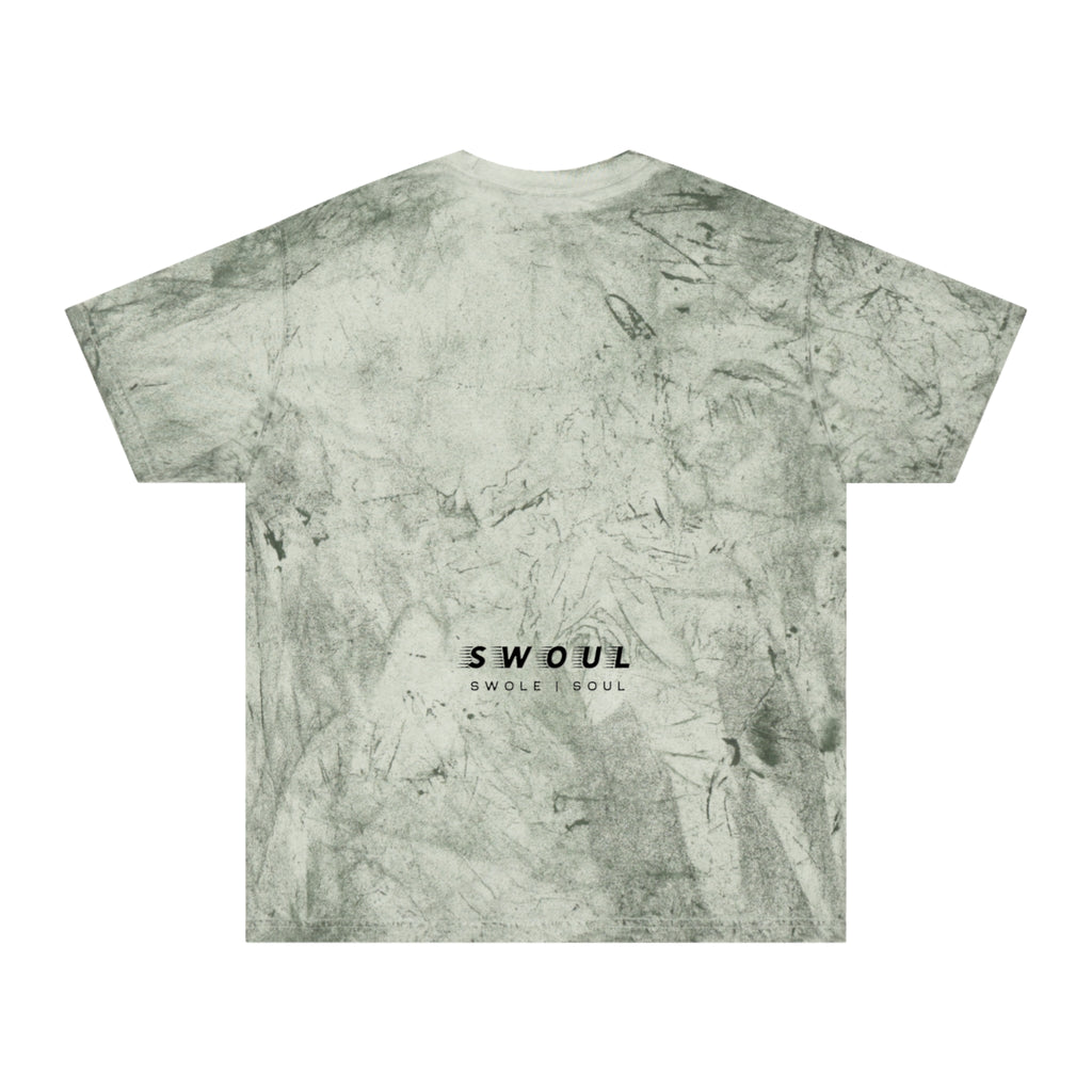 Skull Graphic T-Shirt — 'Swoul' Distressed Marble Tee