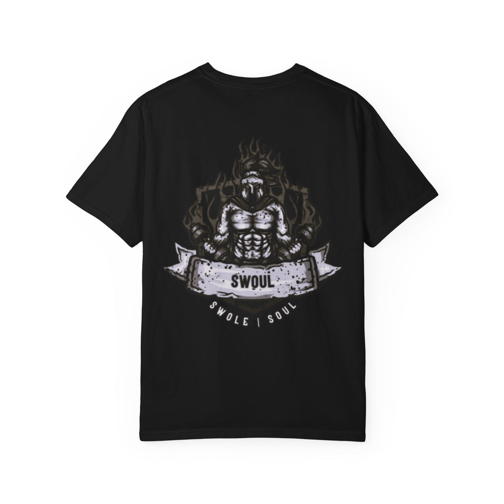 Swole Soul Spartan Warrior T-Shirt | Fitness Gym Muscle Graphic
