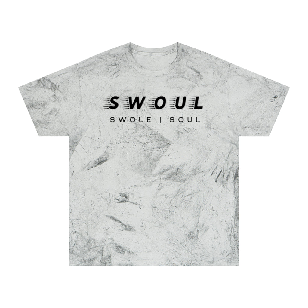 Swole Soul Graphic T-Shirt — 'SWOUL / SWOLE I SOUL' Marble Gym Tee