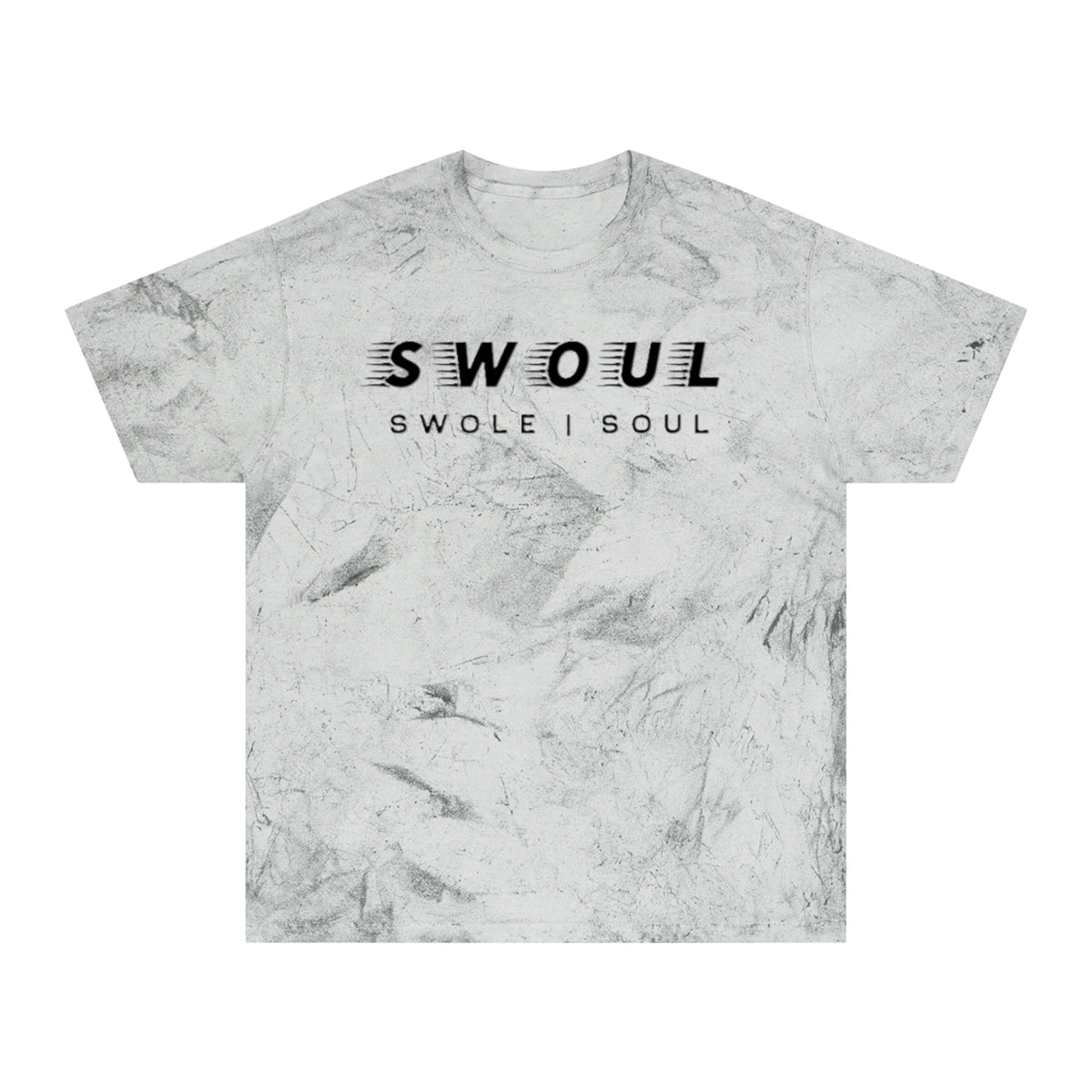 Swole Soul Graphic T-Shirt — 'SWOUL / SWOLE I SOUL' Marble Gym Tee