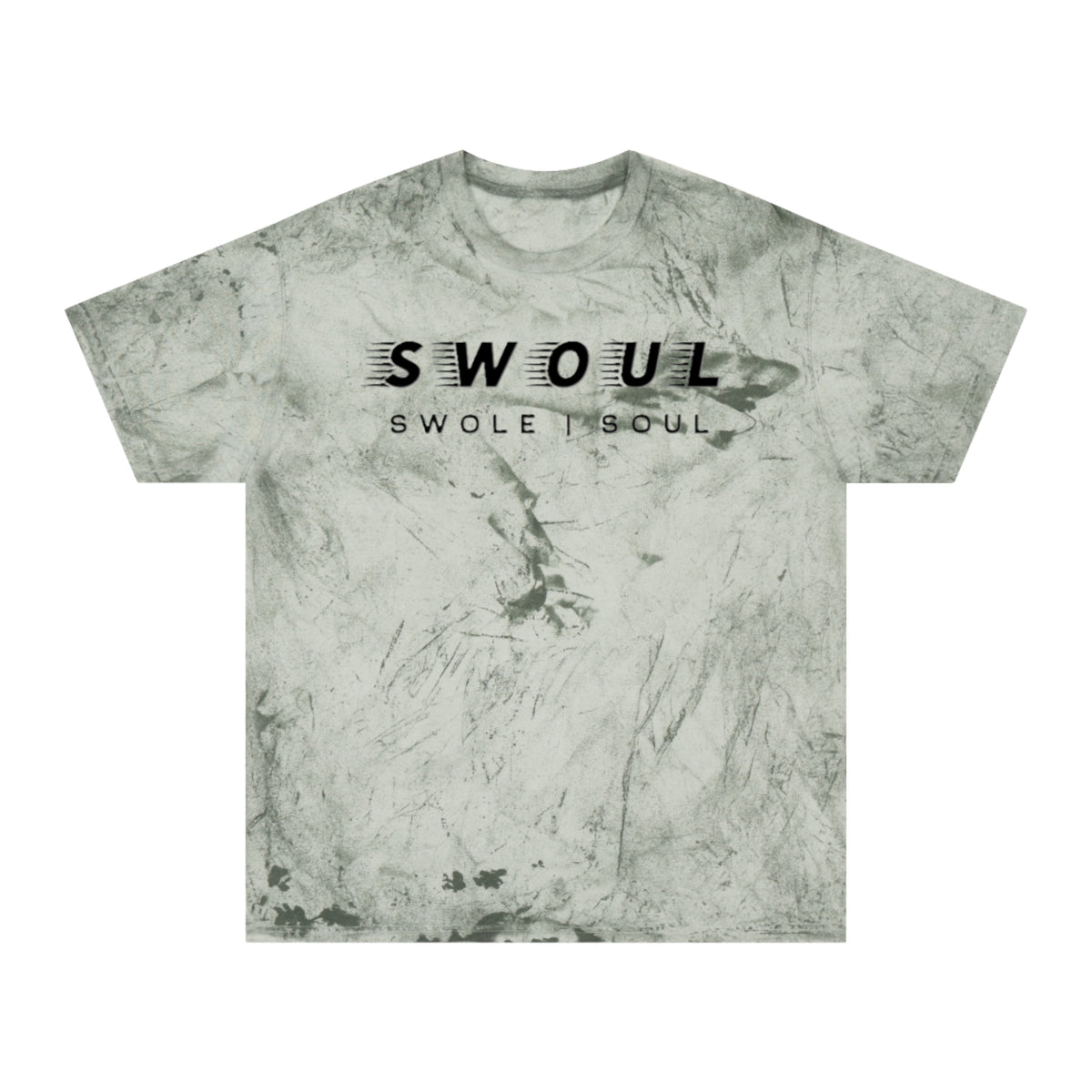 Swole Soul Graphic T-Shirt — 'SWOUL / SWOLE I SOUL' Marble Gym Tee